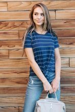 Load image into Gallery viewer, Ainsley Striped Top in Navy