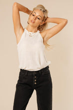 Load image into Gallery viewer, Blair Knit Halter Tank in Ivory