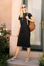 Load image into Gallery viewer, Aubree T-Shirt Dress in Black
