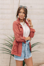 Load image into Gallery viewer, Elle Cargo Jacket in Brick
