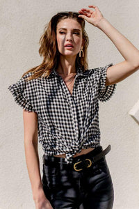 Pepper Gingham Button Down